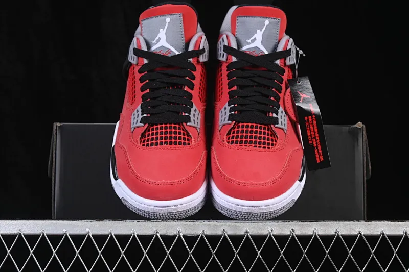All categories Air Jordan Jordan series basketball shoes Air Jordan 4 W version Air Jordan 4 "Toro" AJ4 Joe 4 Big Red Bull replica basketball shoes FQ8138-600
